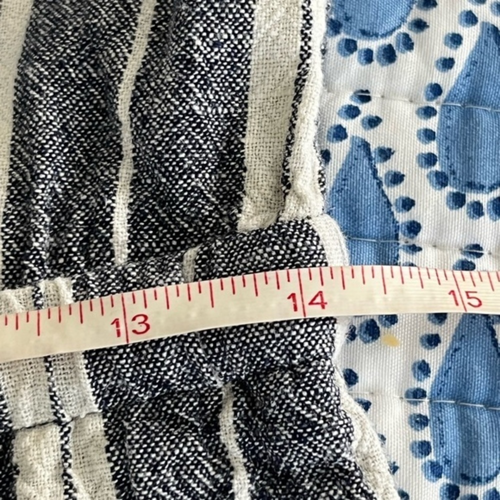 Old Navy Blue White Nautical Striped Linen Blend Sleeveless Dress Size Small - Picture 8 of 8